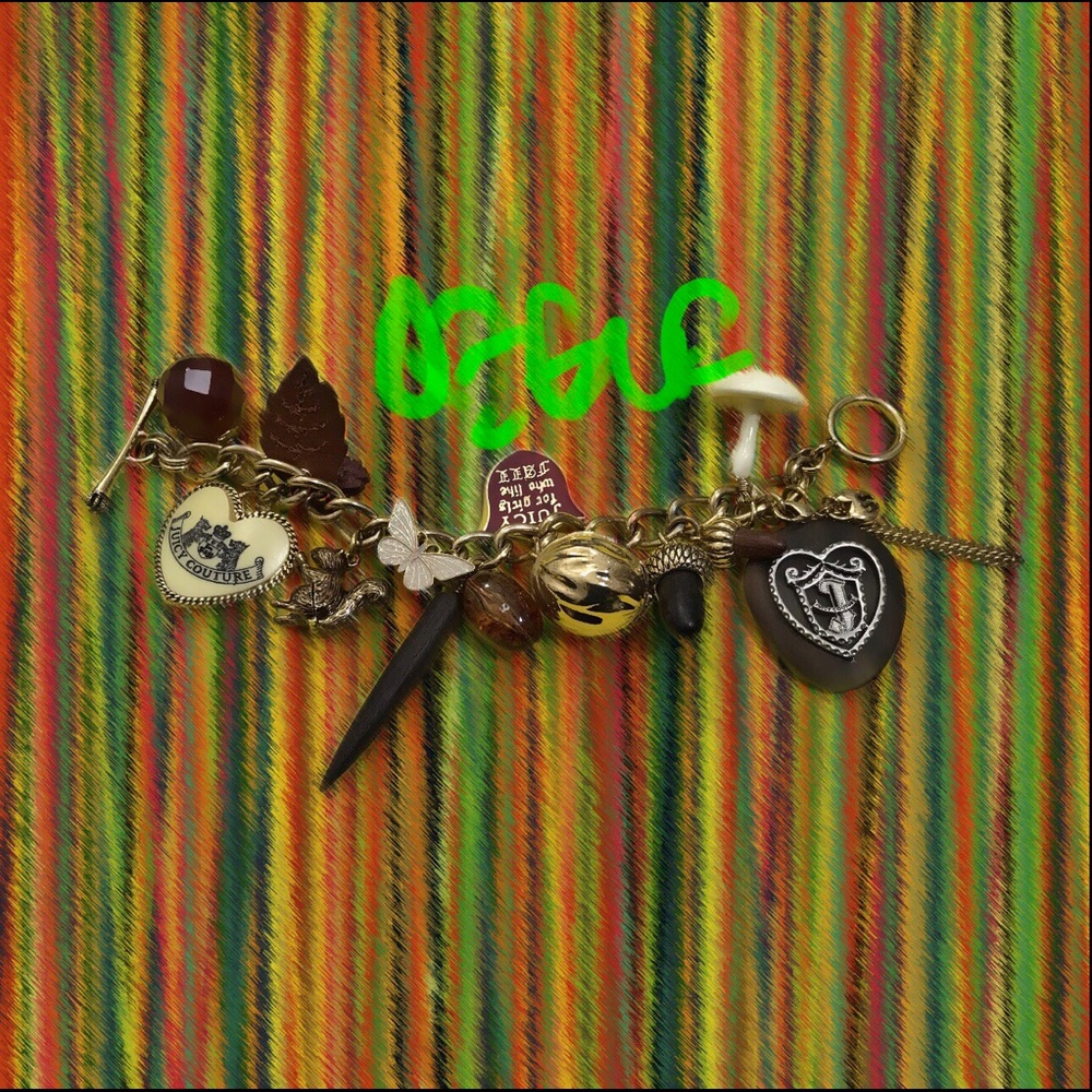 SOLD JUICY COUTURE FALL THEME CHARM BRACELET